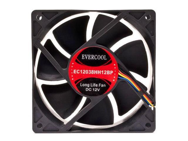 Evercool EC12038HH12BP 120mm x 38mm 12v Dual Ball Cooling Silent Fan PWM 4 pin