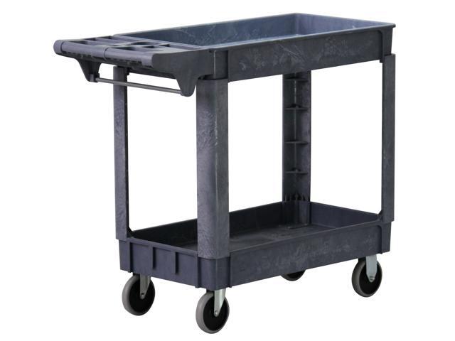 500 Pound Service Rolling Storage Cart Kitchen Utility Wheeled Shelf Trolley Newegg Com