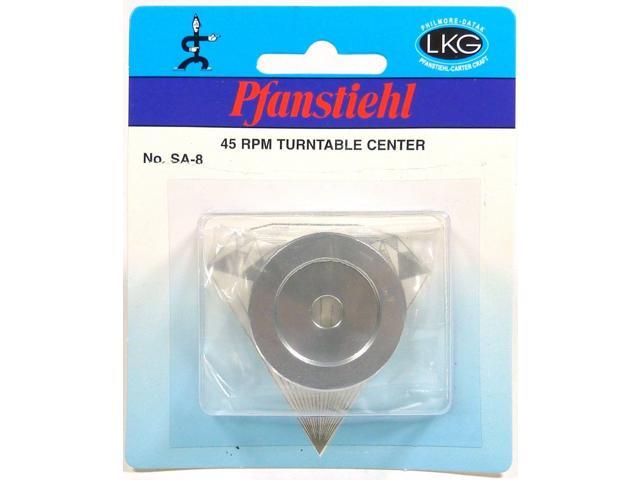 Pfanstiehl 45 RPM Aluminum Turntable Center For 45 Vinyl Records Spindle Adaptr