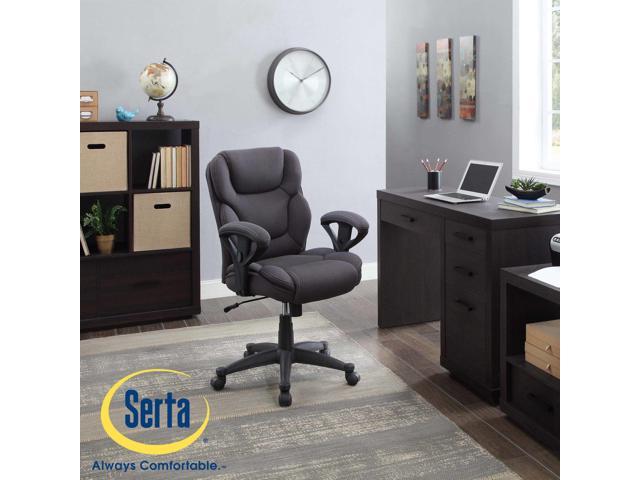 Serta Gray Mesh Fabric Big And Tall Manager Chair Office Desk