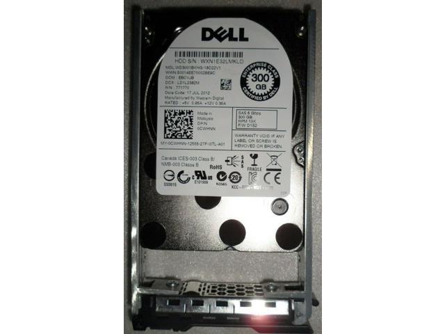 Dell CWHNN 300GB 10K SAS 2.5/" 6Gbps Hard Drive 0CWHNN Western Digital WD3001BKHG