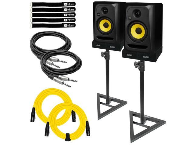 krk rokit 5 pair with stands