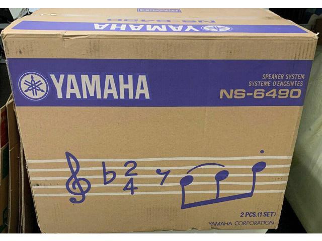 New Yamaha Ns 6490 3 Way Bookshelf Speakers Finish Pair Black
