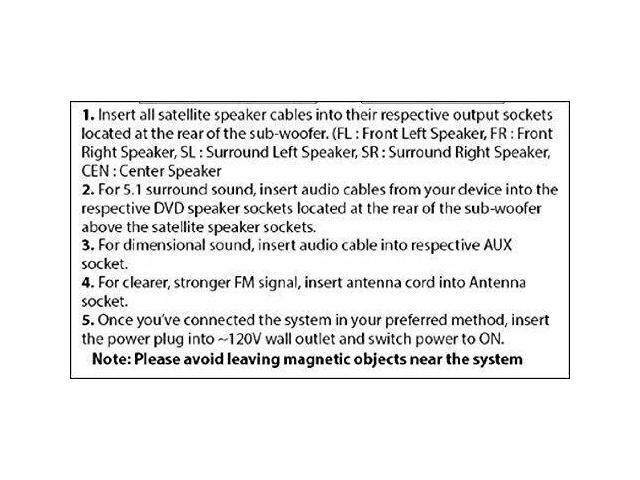 Acoustic Audio Aa5170 Home Theater 5 1 Bluetooth Speaker System 700w