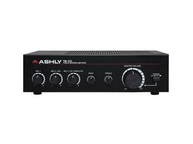 Ashly TM-335 35-W 3-Input Mixer/Amp w Xfmr Isolated Constant-Voltage/4 Ohm Out