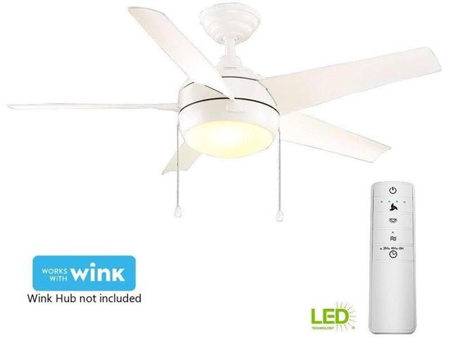 Home Decorators Collection 44 Inch Ceiling Fan Light White Smart