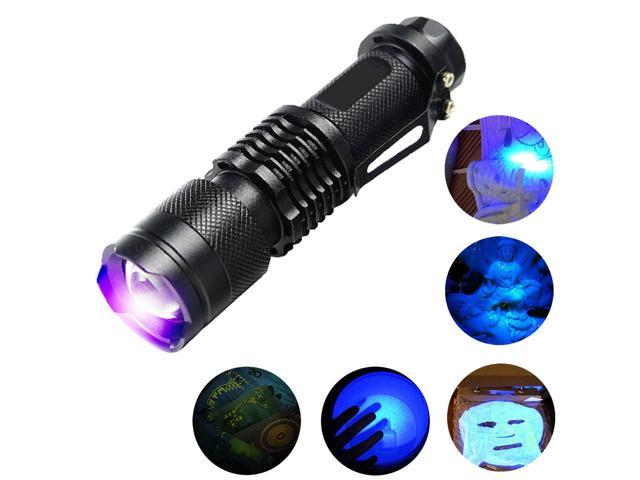 Portable UV Ultra Violet Led Flashlight Blacklight Light 395nm//365nm Lamp Torch