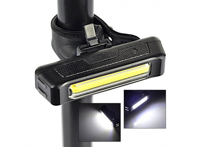 USB Rechargeable LED Bike Bicycle Cycling Front Rear Tail COB Headlight Lamp