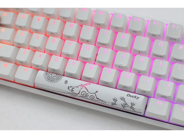 Ducky One 2 Mini Pure White - RGB LED 60% Double Shot PBT Gaming