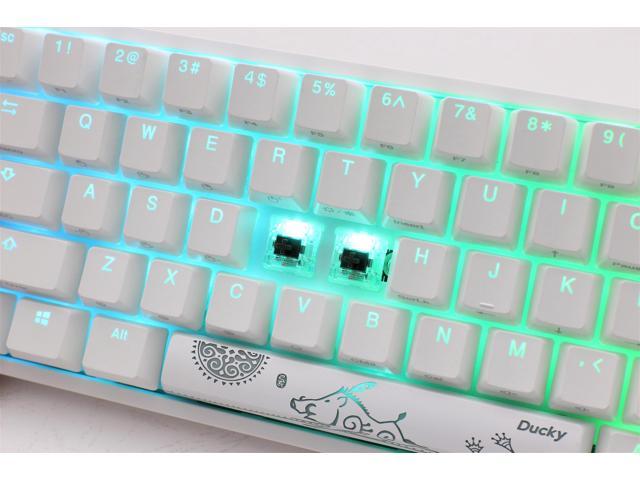 Ducky One 2 Mini Pure White - RGB LED 60% Double Shot PBT Gaming