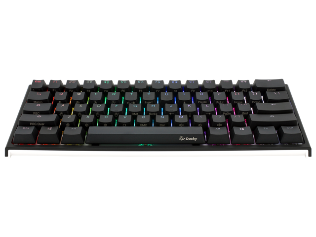 Ducky One 2 Mini Rgb Led 60 Double Shot Pbt Gaming Mechanical Keyboard Cherry Mx Red Bezel Design Detachable Usb Type C Lightweight And Extremely Portable Newegg Com