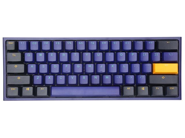 Ducky One 2 Mini Horizon 60 White Led Double Shot Pbt Mechanical Keyboard Cherry Mx Silver Newegg Com