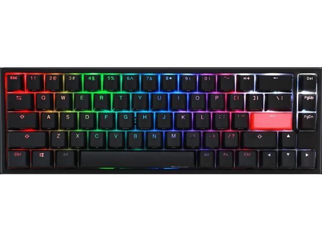 Ducky One 2 Sf Rgb Led 65 Double Shot Pbt Gaming Mechanical Keyboard Cherry Mx Silent Red Newegg Com