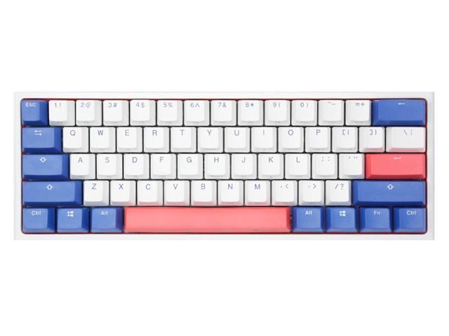 Ducky One 2 Mini Bon Voyage White Led 60 Double Shot Pbt Gaming Mechanical Keyboard Cherry Mx Silent Red Bezel Design Detachable Usb Type C Lightweight And Extremely Portable Blue White Red