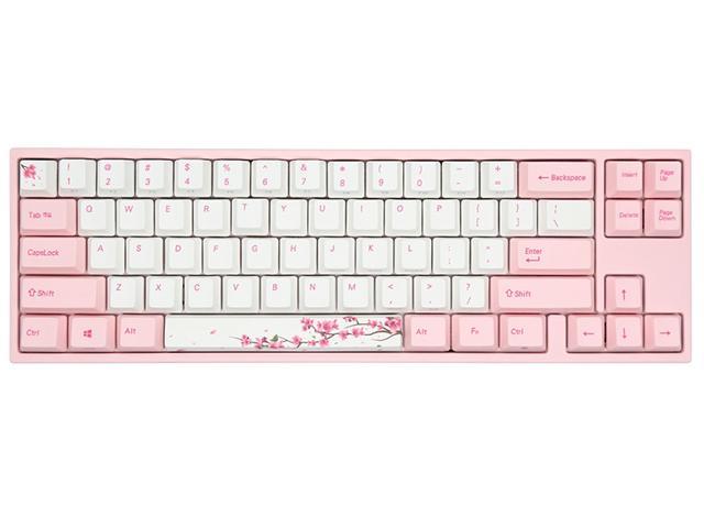 ducky keyboard pink and blue