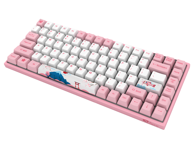 Akko 3084 Tokyo Sakura Pink 84 Keys Bluetoothwired Gaming Mechanical