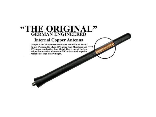 German Engineered AntennaMastsRus Premium Reception - Car Wash Proof Short Rubber Antenna Internal Copper Coil The Original 6 3/4 Inch is Compatible with Nissan Versa 2012-2020 