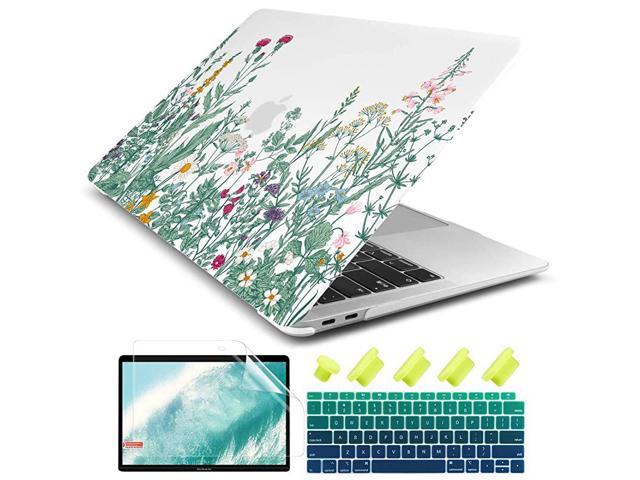 New MacBook Air 13 inch Case 2018 Clear Matte Hard Case Cover A1932 Touch Bar 