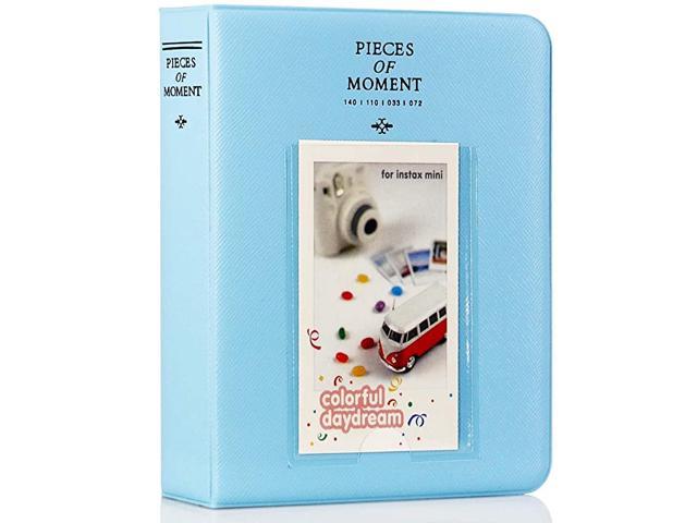 64 Pockets Mini Photo Album Holds 3inch Pictures for Fujifilm7s/8/25/50s/90 Picture Case Storage Dark Blue