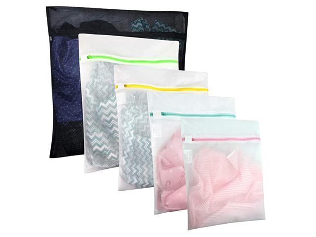Mesh Laundry Bag Travel Clothes StorageNet Zip Bag Wash Bra Stocking UnderwearPD 