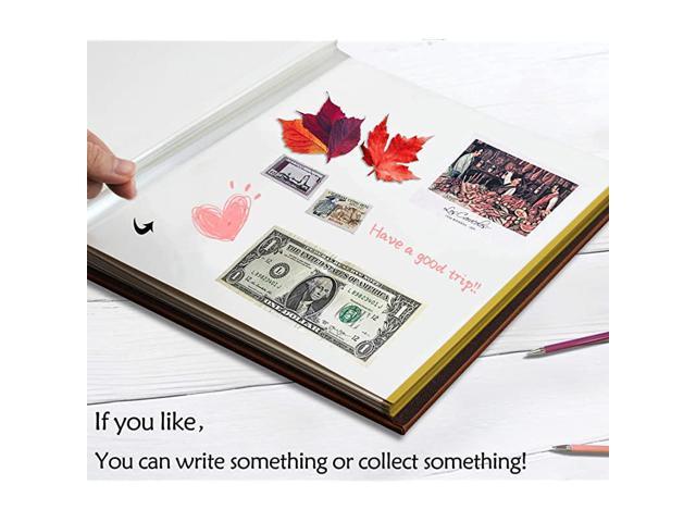 NeweggBusiness - Self Adhesive Stick Photo Album Magnetic Scrapbook DIY  Anniversary Memory Book for Baby Wedding Family Albums Holds 3x5 4x6 5x7  6x8 8x10 Photos Red Large