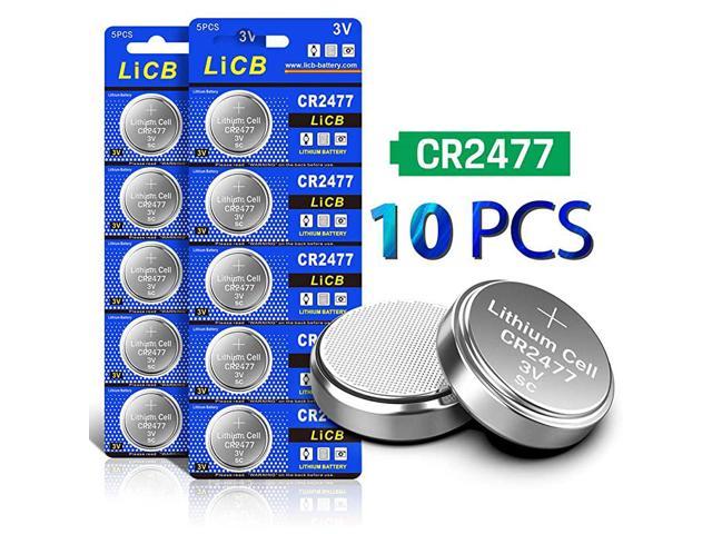 CR2477 3V Lithium Battery Pack of 10 - Newegg.com