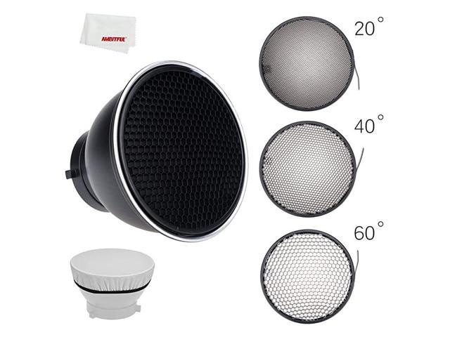 Reflector 10° Ultrapure Standard Reflector 7/ 18cm Diffuser with 10° Degree Honeycomb Grid for Bowens Mount Studio Light Strobe Flash