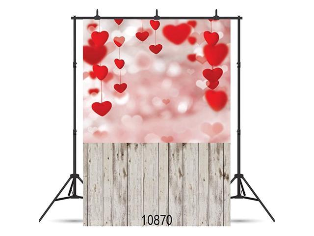 5x7ft Wooden Floor I Love You Wall Photography Background Computer-Printed Vinyl Backdrops