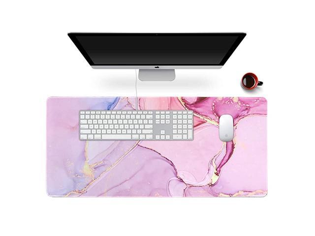 Large Gaming Mouse Pad Extended Mouse Mat Non-Slip Rubber Base Mousepad Desk Mat Keyboard Pad for Laptop Notebook Computer PC Gamer Office Home Waterproof Black 90 x 40cm 