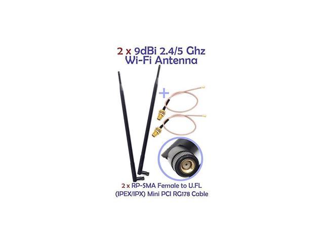 3 9dBi 2.4GHz 5GHz Dual Band RP-SMA WiFi Antennas Linksys EA6900 EA4500 EA2700 