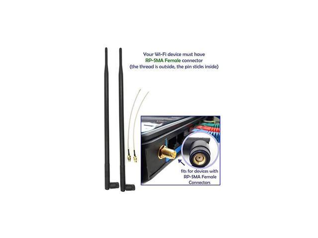3 9dBi 2.4GHz 5GHz Dual Band RP-SMA WiFi Antennas Linksys EA6900 EA4500 EA2700 