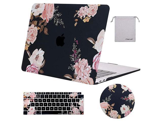 Compatible with MacBook Air 13 inch Hard Plastic Shell Cover Case Floral Pattern with Funky Flowers A1932, 2019 2018 Release 