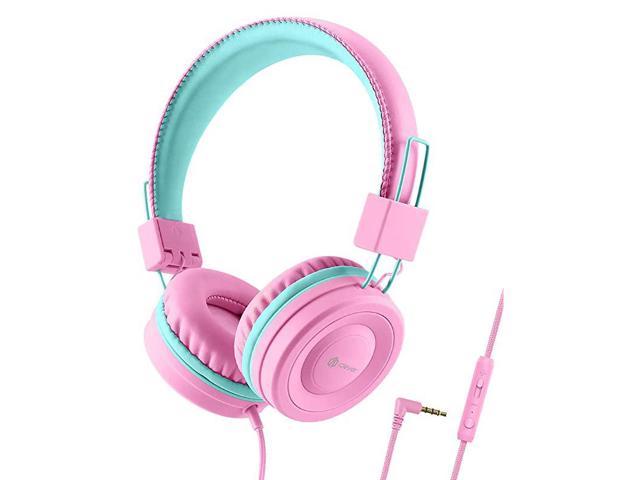 Kids Headphones for School with Microphone 94dB Volume Control Wired ...