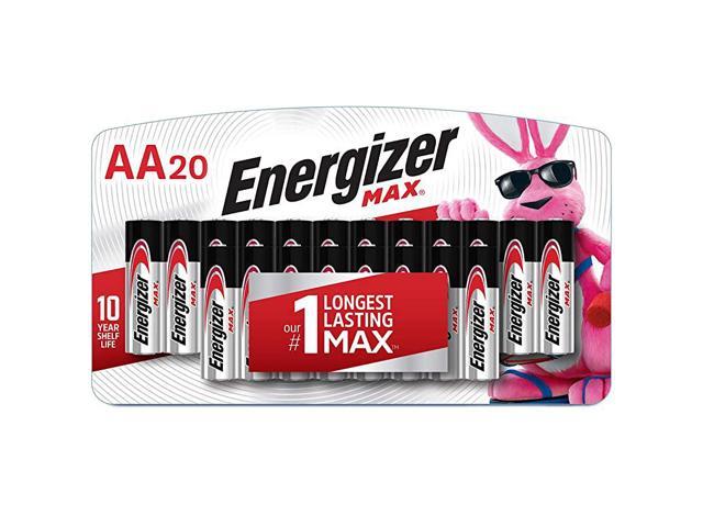 AA Batteries 20 Count Double A Max Alkaline Battery - Newegg.com