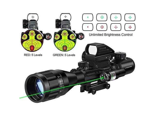 Holographic Red and Green Dot Sight Tactical Reflex 3 Different Reticles 