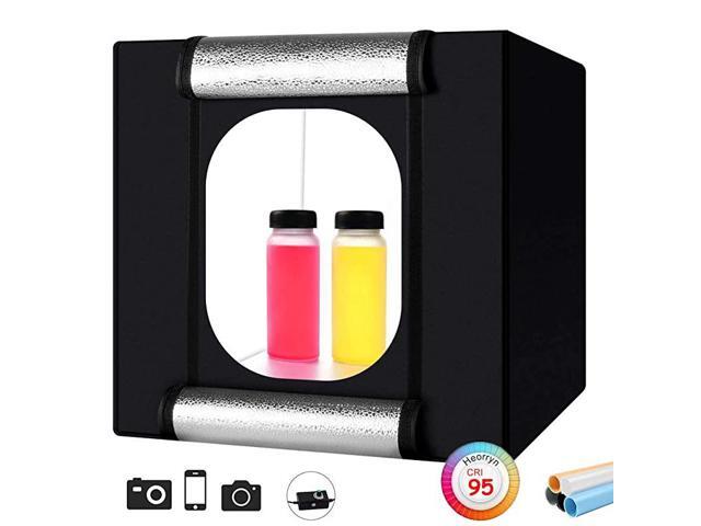 Professional Photo Light Box Heorryn 16x16x16 Inches Portable Photo Studio B... 