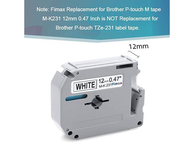 Details about   Compatible Label Tape Replacement For Brother P-Touch M M231 MK231 MK-231 12mm 