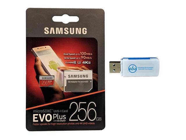 256GB Micro SDXC EVO Plus Memory Card with Adapter Works with Galaxy Note 10+ Cell Phone Note 10 ...