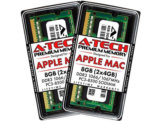 8gb 2 X 4gb Pc3 8500 Ddr3 1066 1067 Mhz Ram For Macbook Macbook Pro Imac Mac Mini Late 08 Early Mid Late 09 Mid 10 4 Pin Sodimm Memory Kit Newegg Com