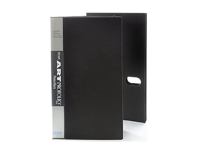 Itoya OL-120 Art Profolio Photo Album 3 4x6 inches Photos Per Page with  Protective Sleeve 120 Pockets Black