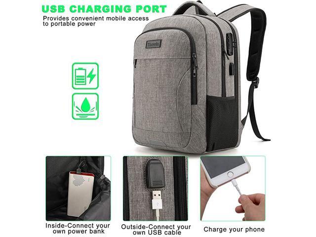 smart backpack with usb charging port