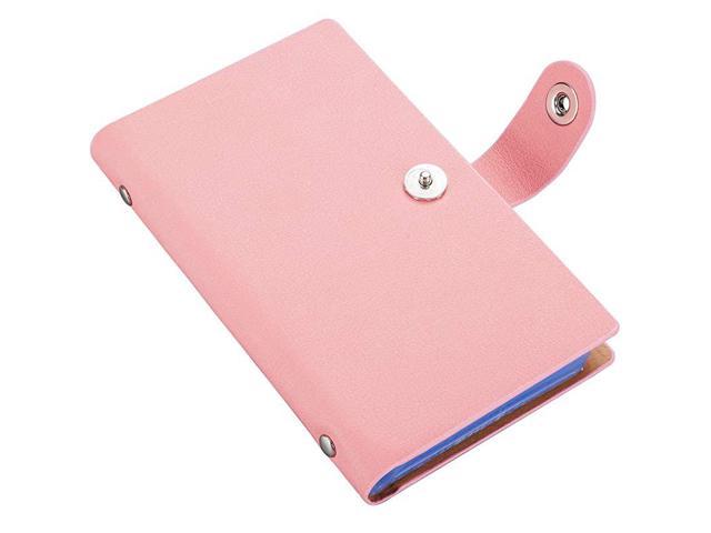 Card Book Holder Business Card Organizer for 240 Cards 300 CellPink