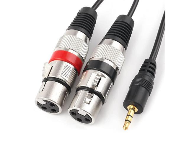 Computer Cables 3 Pin XLR Male to Female AUX Line Condenser Microphone Audio Cable for Video Recording PC Karaoke Mixer Studio Mic Wire Cord Cable Length 1.5m 