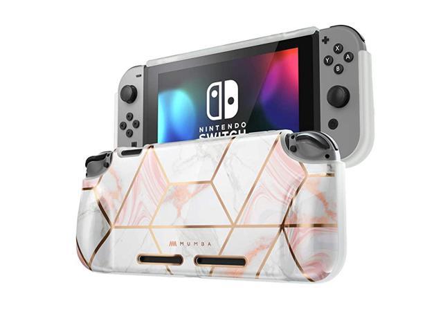 Protective Case for Nintendo Switch Girl Power Soft TPU Grip Case Cover for Nintendo Switch Console with ShockAbsorption and AntiScratch Marble