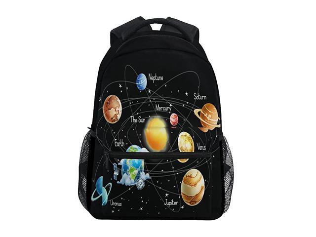Fashion School Backpack Red Moon Universe Outdoor Casual Shoulders Multipurpose Backpack Travel Bags
