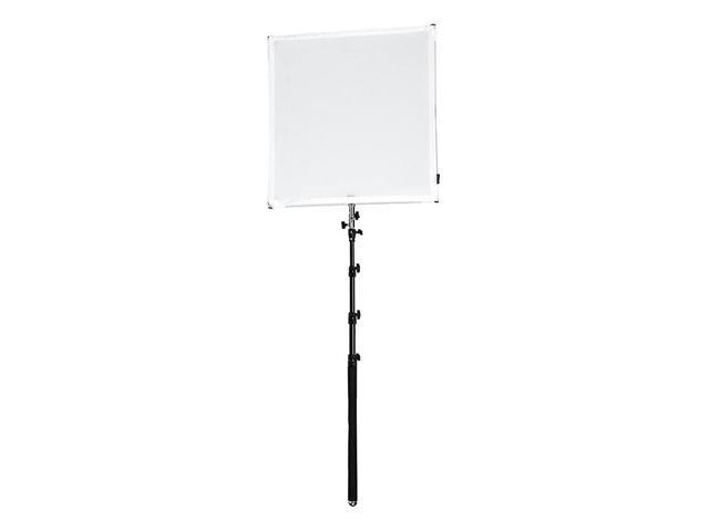 Studio Solutions 75cm x 75cm 295in x 295in Boom Sun Scrim Collapsible Frame Diffusion SilverWhite Reflector Kit with Boom Handle and Carry Bag