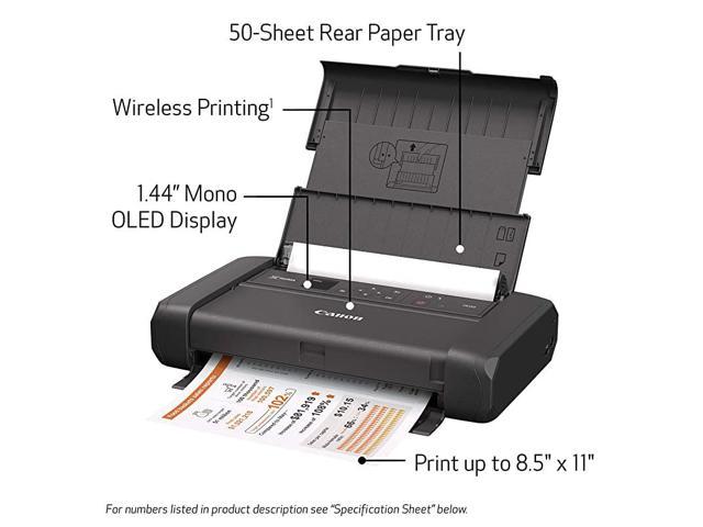 Pixma Tr150 Wireless Mobile Printer With Airprint And Cloud Compatible Black 1442