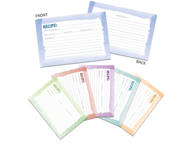 e occasioni speciali ideale per matrimonio nuziale doccia 10,2 x 15,2 cm Watercolor Recipe Cards  double-face  60-pack Blank Recipe Cards 