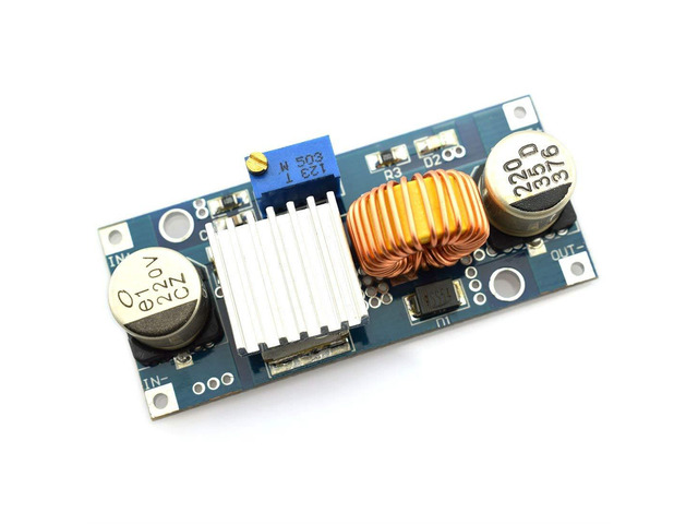 Dzs Elec 1pcs Dc Dc 5a 4 38v To 1 25 36v Step Down Regulator Module 12v 24v 36v To 3 3v 5v 12v 24v Large Power Voltage Regulator Buck Converter - 