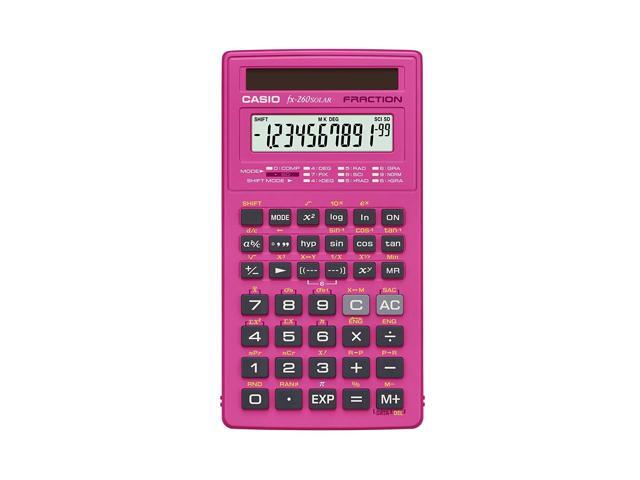 Casio Fx 260 Solar Scientific Calculator Pink Newegg Com - 